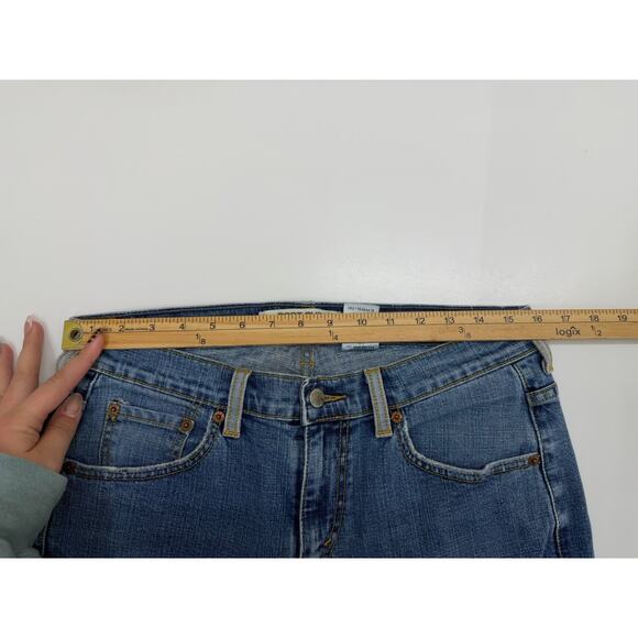 Levis Womens Jeans Size 10 M 515 Bootcut Denim Black Floral Embroidered Detail - Picture 7 of 11